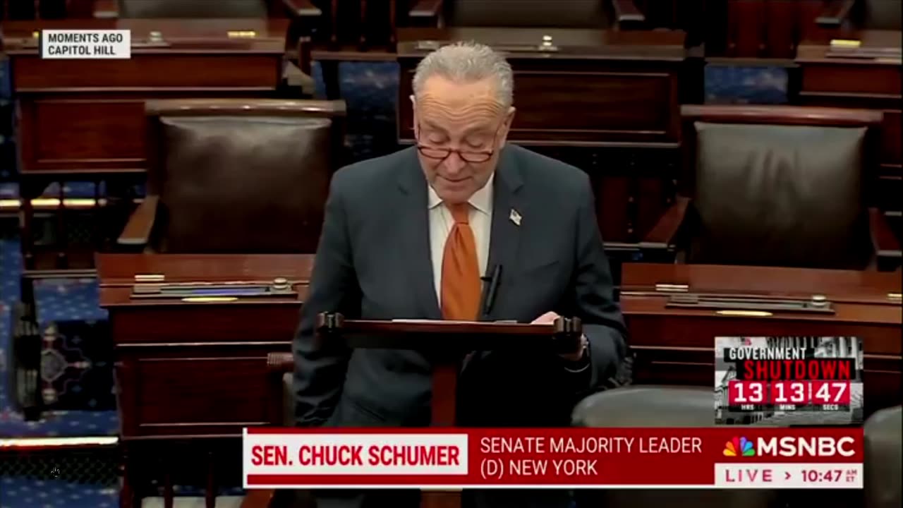 Chuck Schumer just signaled for the Democrats to shut the government down!