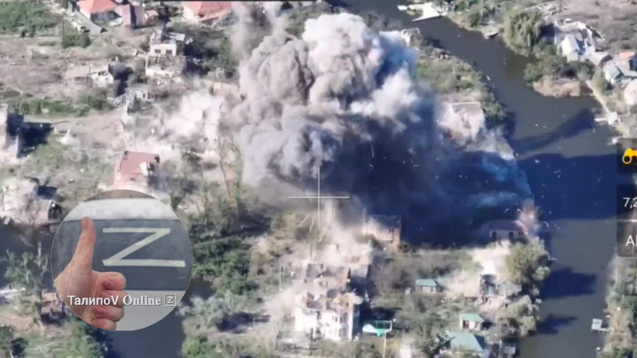 Airstrike on AFU Positions Near the Antanovsky Bridge in the Settlement of Dachi