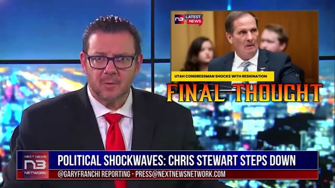 Republican Congressman's Shock Resignation! Utah in Disarray as Chris Stewart Steps Down