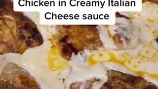 Chicken in Creamy Italian Cheese Sauce