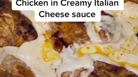 Chicken in Creamy Italian Cheese Sauce