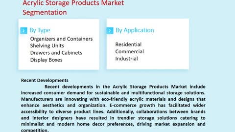 Acrylic Storage Products Market Analysis: Size, Trends, and Growth Potential to 2033