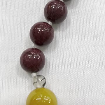 Handmade + Knotting Unique 22” Statement Necklace with 925 Silver, Jade, Agate