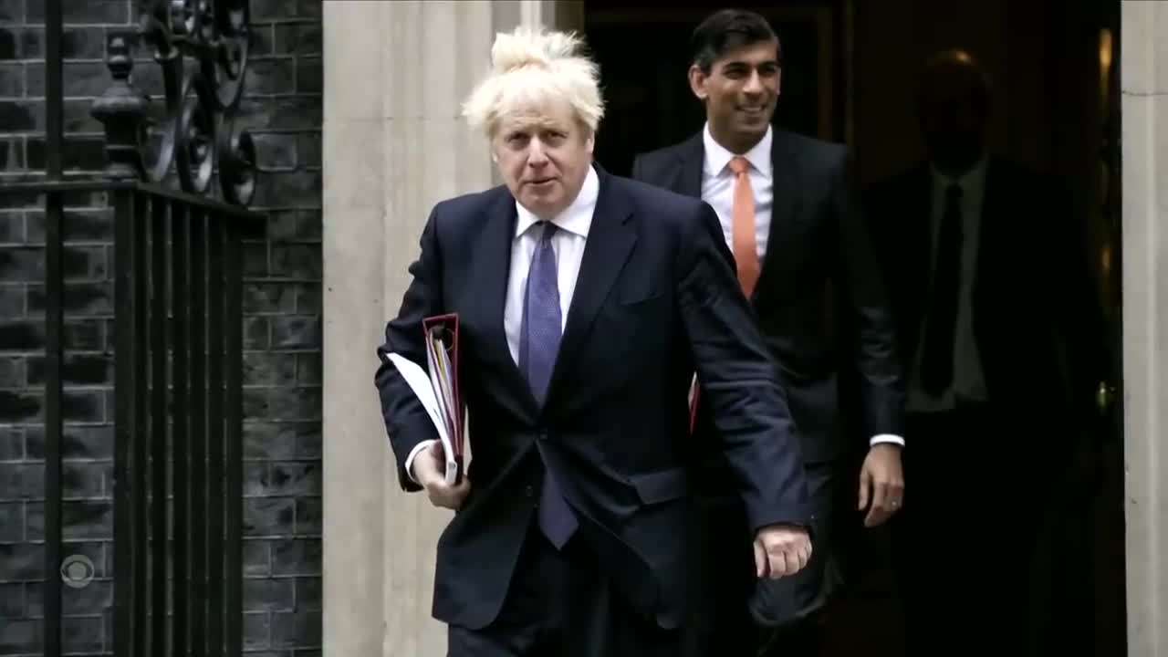 Former British Prime Minister Boris Johnson says he's out of the running for party leadership