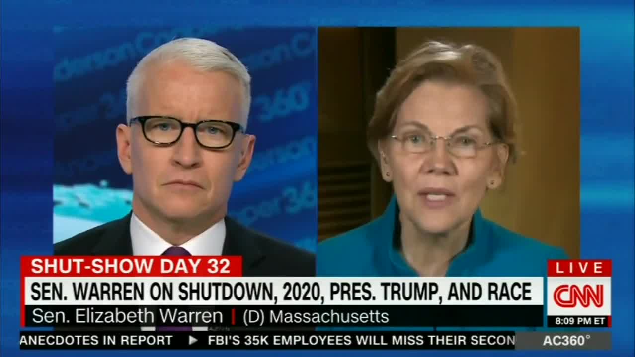 Elizabeth Warren talks about 'two co-equal branches of government'