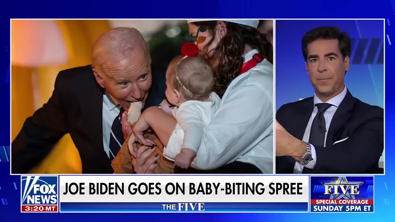 'The Five' reacts to Biden nibbling babies during Halloween celebration