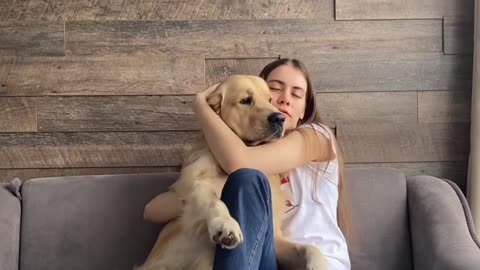 Hugging My Dog For Too Long (CUTE REACTION)
