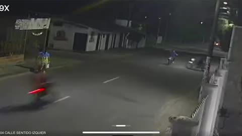 Momento exacto en el que muere un motociclista en Sabana de Torres