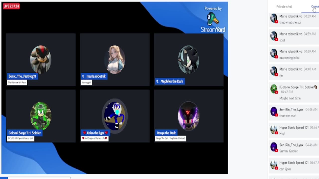 SonictheFastHodge live stream P10