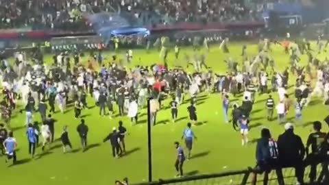 One of the world's worst stadium disasters after Indonesia soccer match