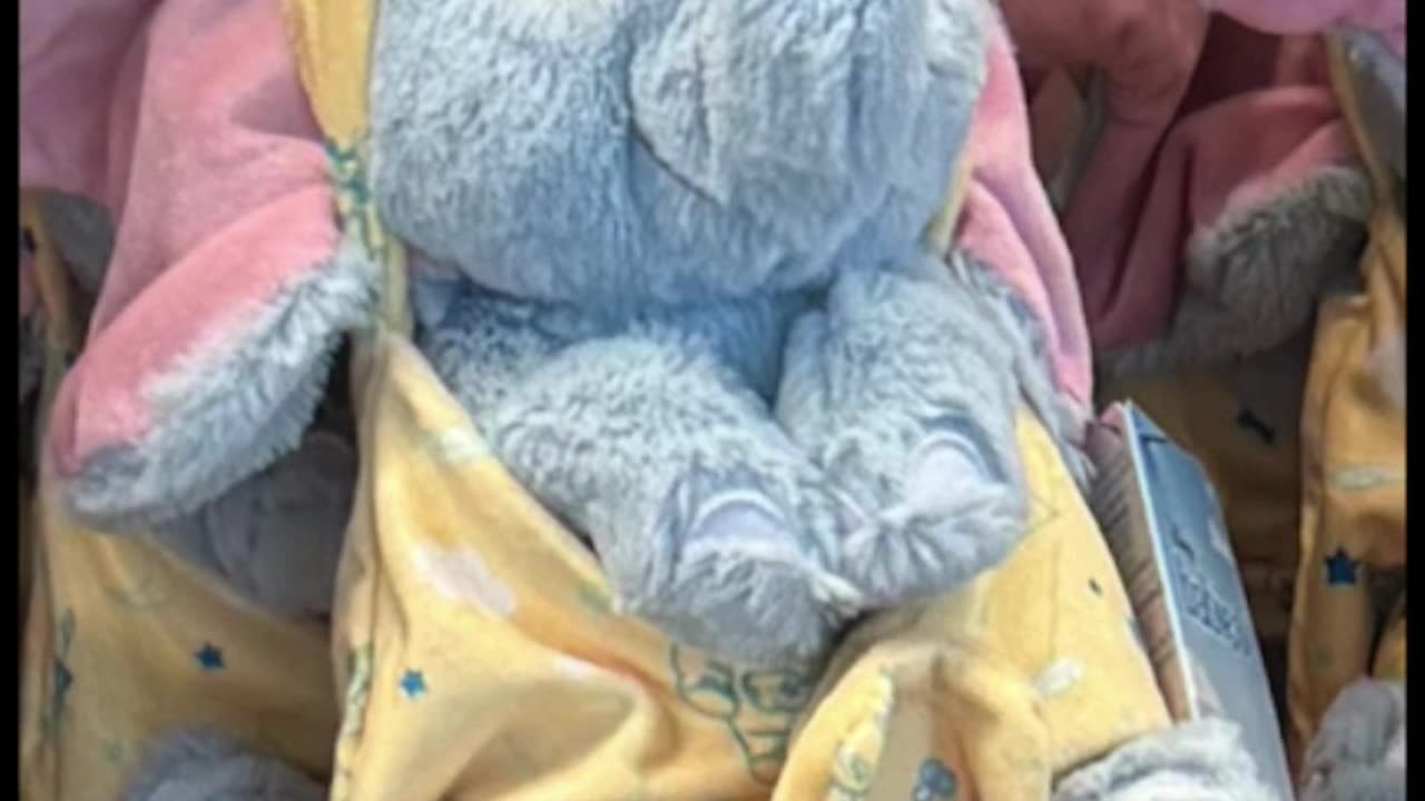 Disney Parks Dumbo in a Hoodie Pouch Blanket Plush Doll #shorts