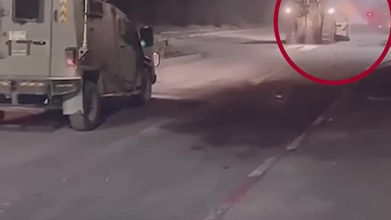 An Israeli military vehicle was targeted with an explosive device in Tulkarm