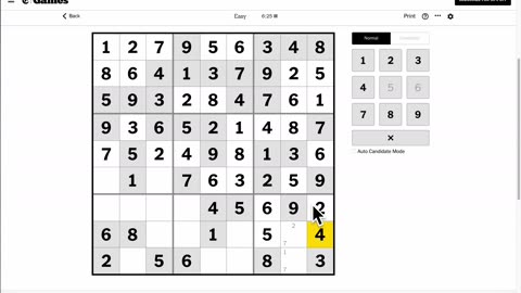 Sudoku 2023-06-24 easy