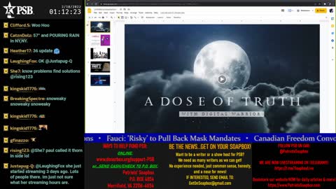 2022-02-18 01:00 EST - A Dose of Truth: with Digital Warrior