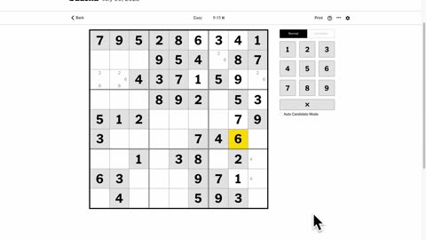 Sudoku 2023-07-10 easy