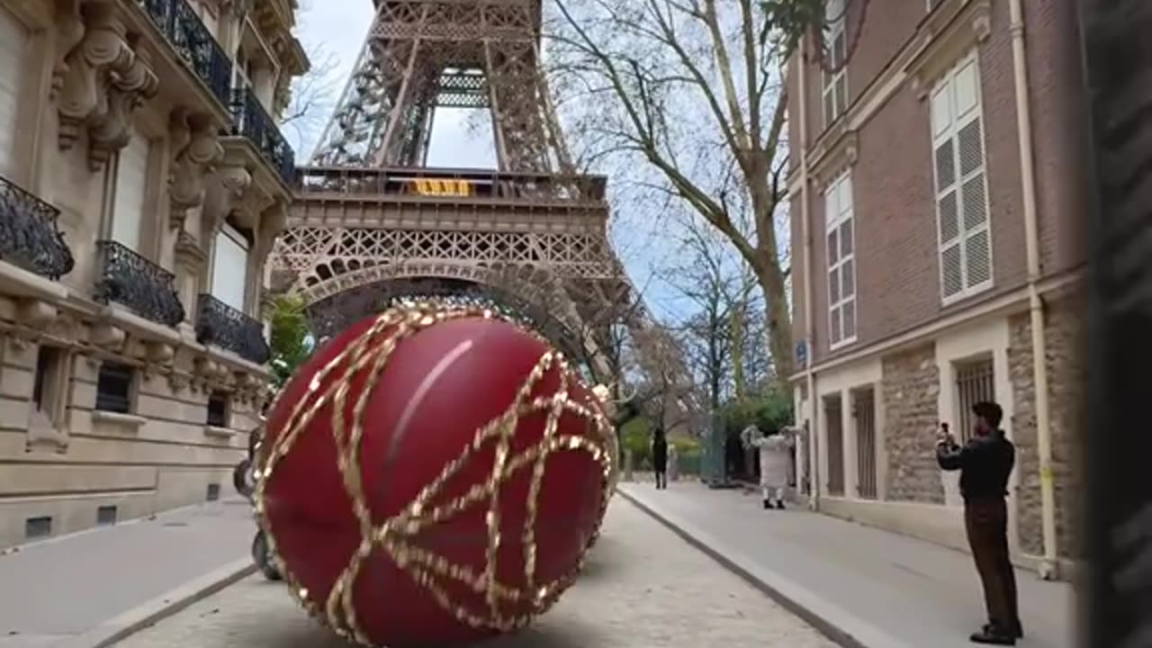 When Decorating The Eiffel Tower!