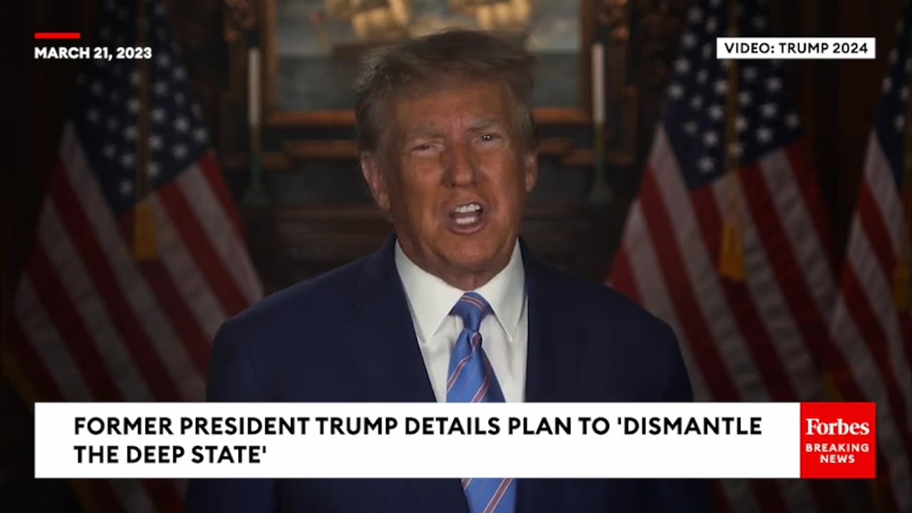 JUST IN: Trump Unveils Plan To 'Dismantle The Deep State' As Possible Indictment Looms