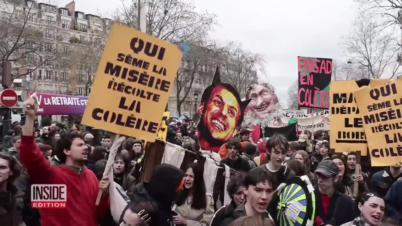 French Protesters Unleash Anger at President Emmanuel Macron