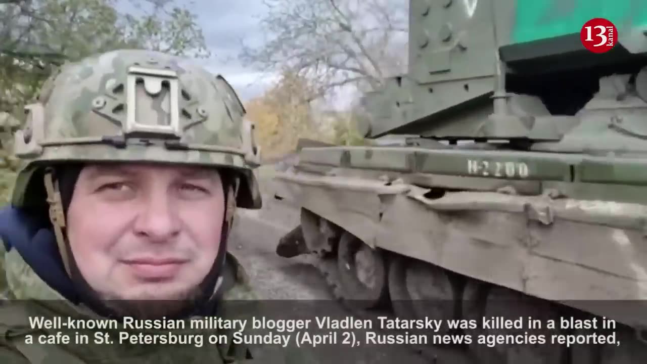 Video of Russian military blogger killed in explosion in St. Petersburg