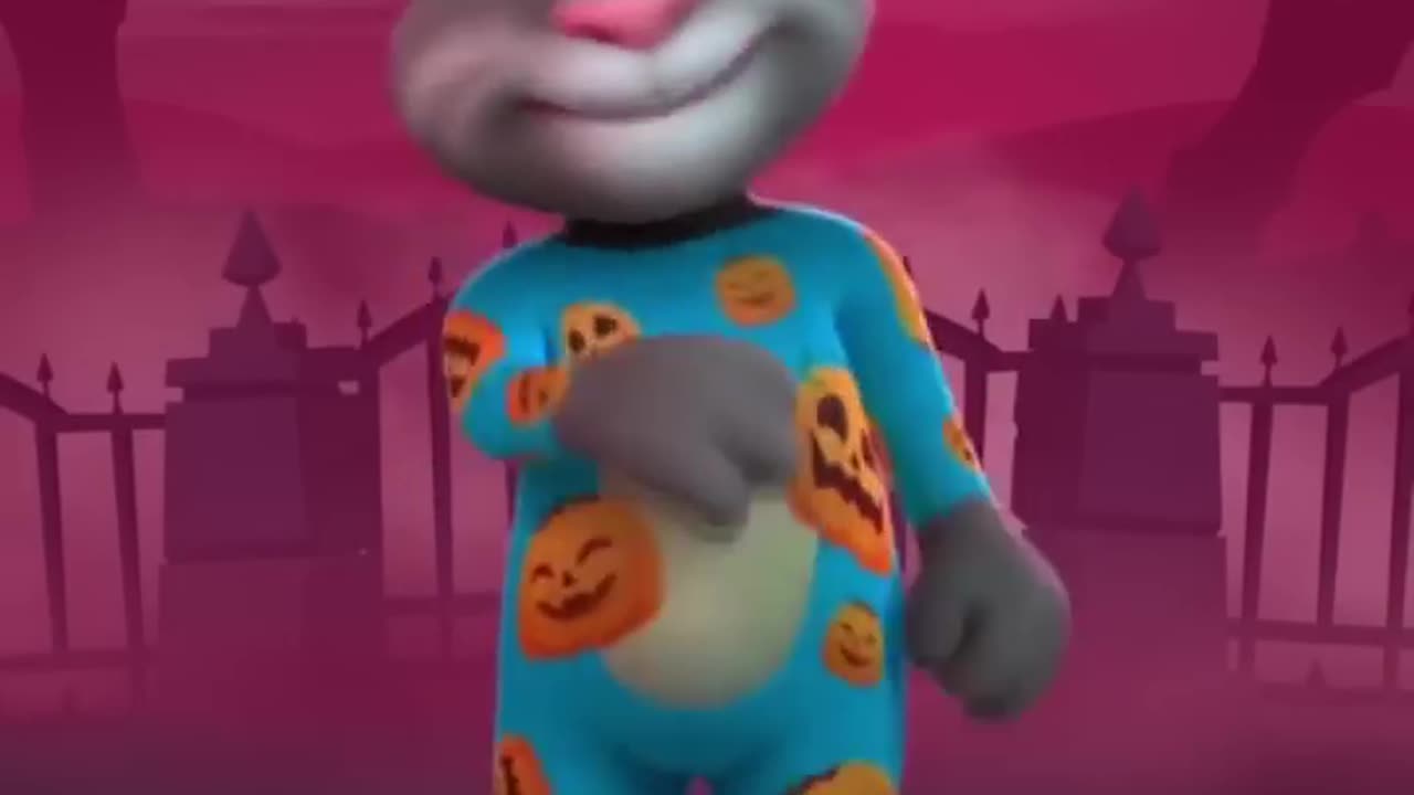 The spooky season calls for a spooky dance | My talking tom