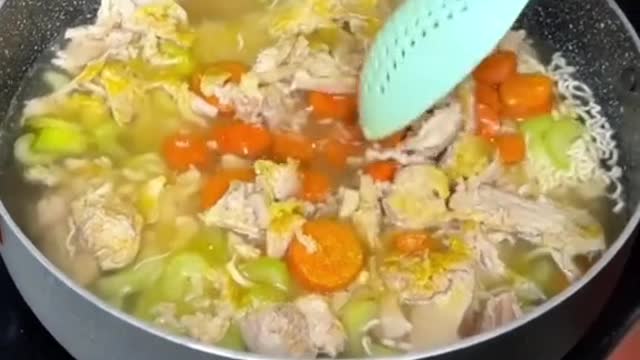 Backwards cook veggies first cause ramen cooks in 3 minutes