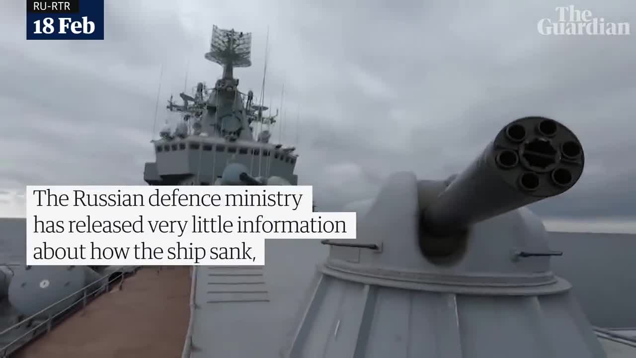 Footage appearing to show damaged Russian warship Moskva emerges