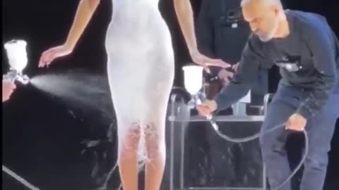 Spray dress