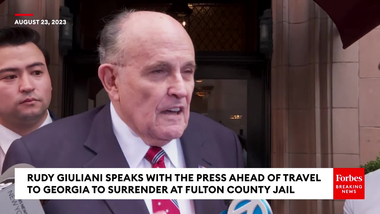 'Your Rights Are In Jeopardy': Rudy Giuliani Issues Warning Before Surrendering In Fulton County