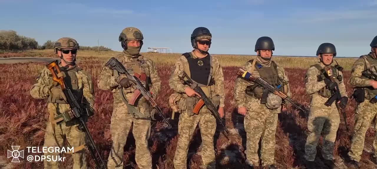 The border guards practiced shooting down flying objects in Odesa