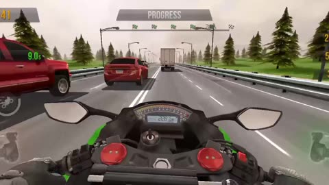 Enjoy these moments of moto driving- Overtaking all the vehicles on highway with moto.