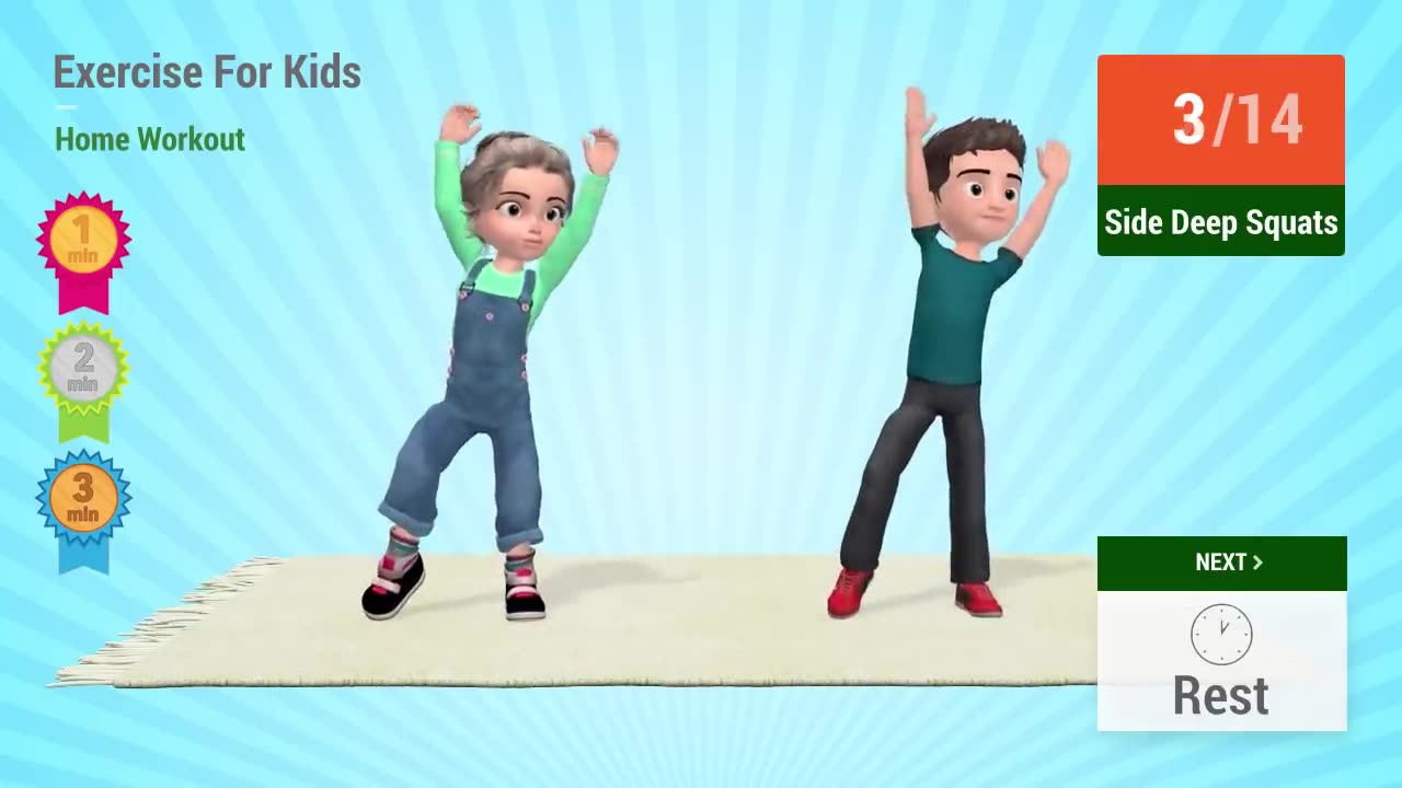 Full body workout for kids in 9 min