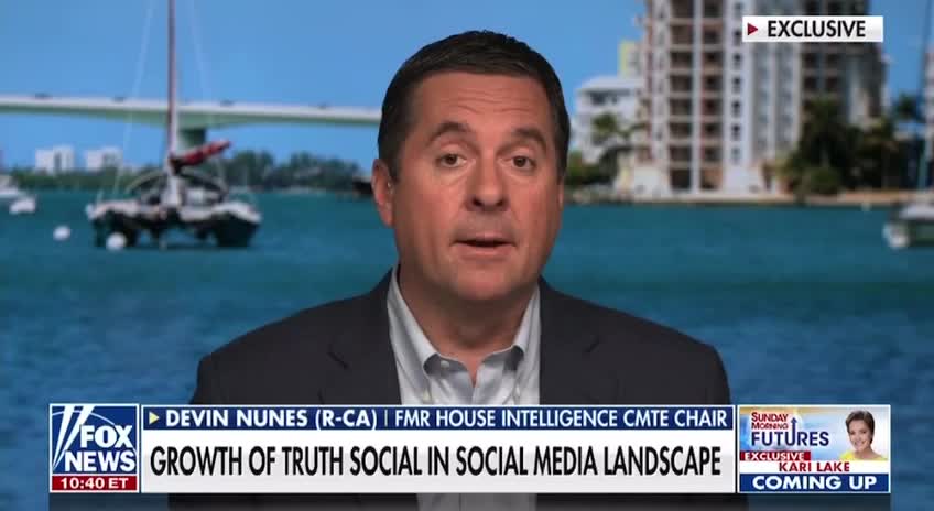 Devin Nunes with a solid Truth Social update.