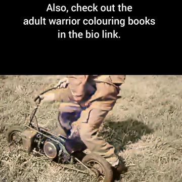 Demonstration of British paratrooper motorcycle #Colourized footage🇬🇧 🏍️ 🎥