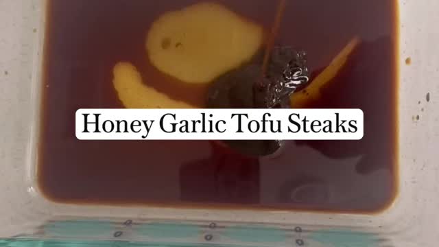 Honey Garlic Tofu Steaks