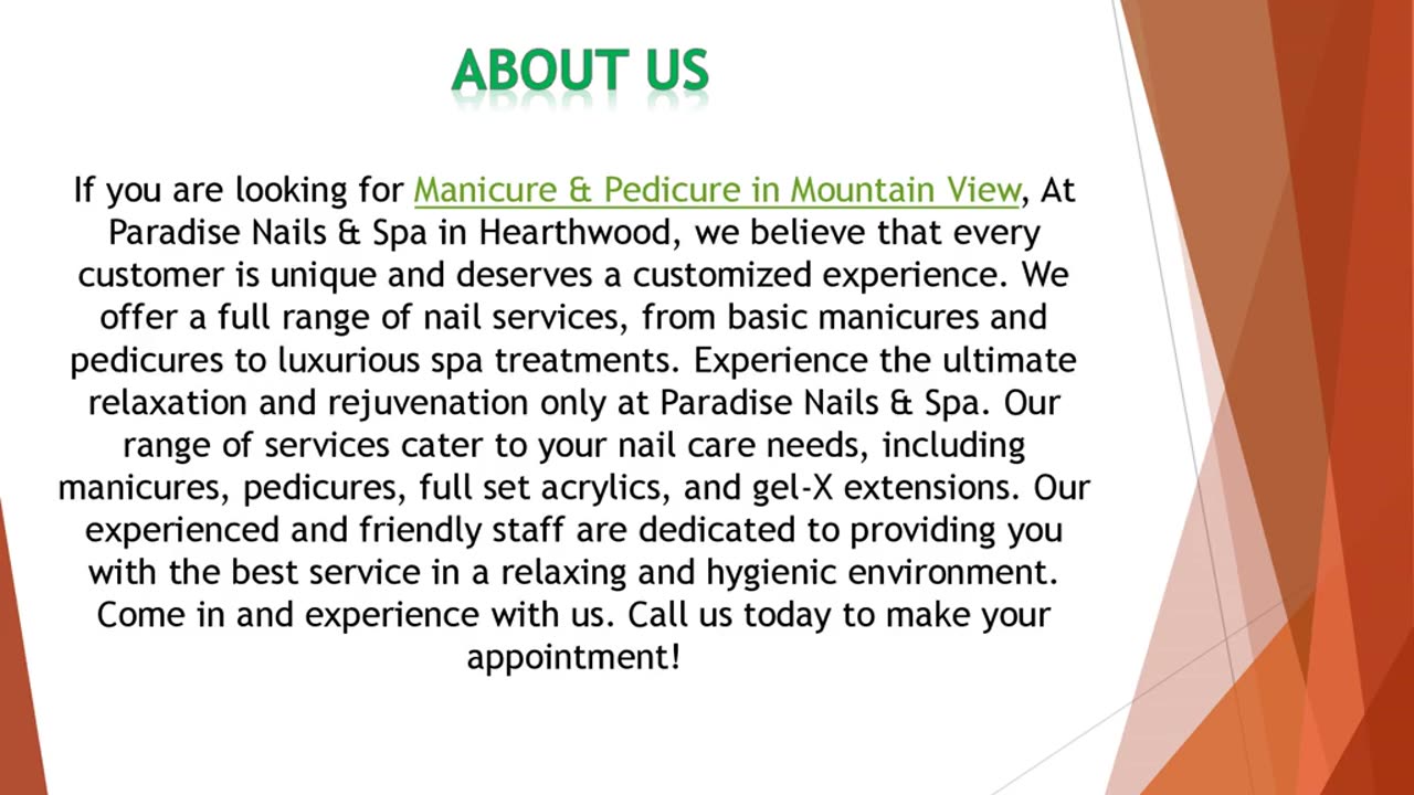 If you are looking for Manicure & Pedicure in Mountain View