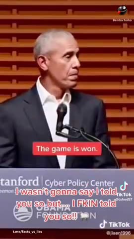 Obama - The Game Is Won!