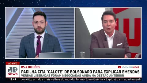 Padilha cita "calote" de Bolsonaro para explicar emendas