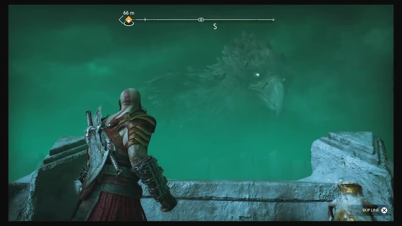 HRAESVELGR GIANT BIRD MEETS KRATOS AND