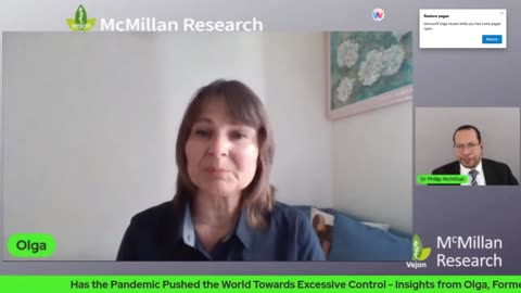 Has the Pandemic pushed the World towards excessive control (Dr. Philip McMillan & Olga) 03-05-23