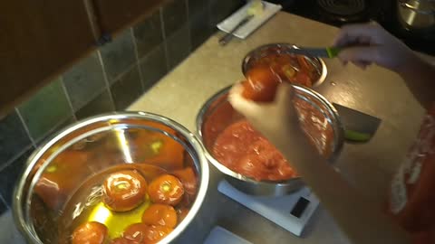 Peeling Frozen Tomatoes