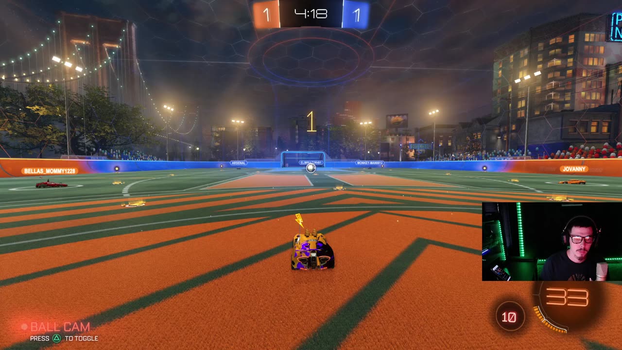Rocket league with the kid