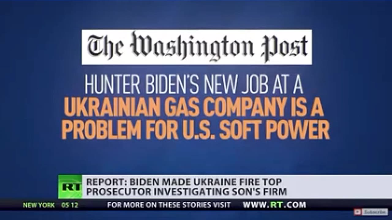 BIDEN FORCED UKRAINE TO FIRE TOP PROSECUTOR INVESTIGATING SON HUNTER BIDEN