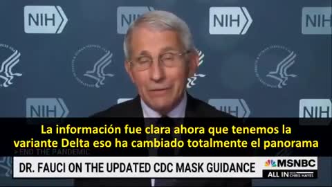 Dr. Fauci: Vacunados y no vacunados dan el mismo resultado en nasofaringe