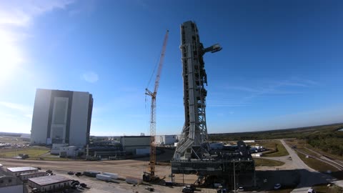 Time-lapse of Artemis 2 Mobile Launcher