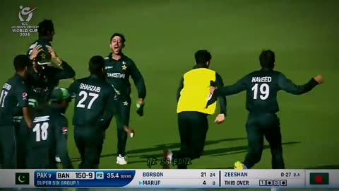 Pakistan wickets Vs Bangladesh in under 19 world 2024