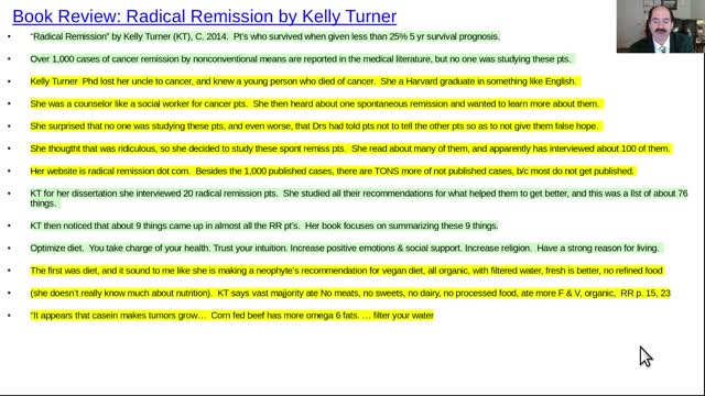 Book review:Radical Remission by Kelly Turner