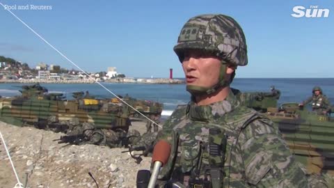 South Korea holds amphibious combat drills following North's missile provocation