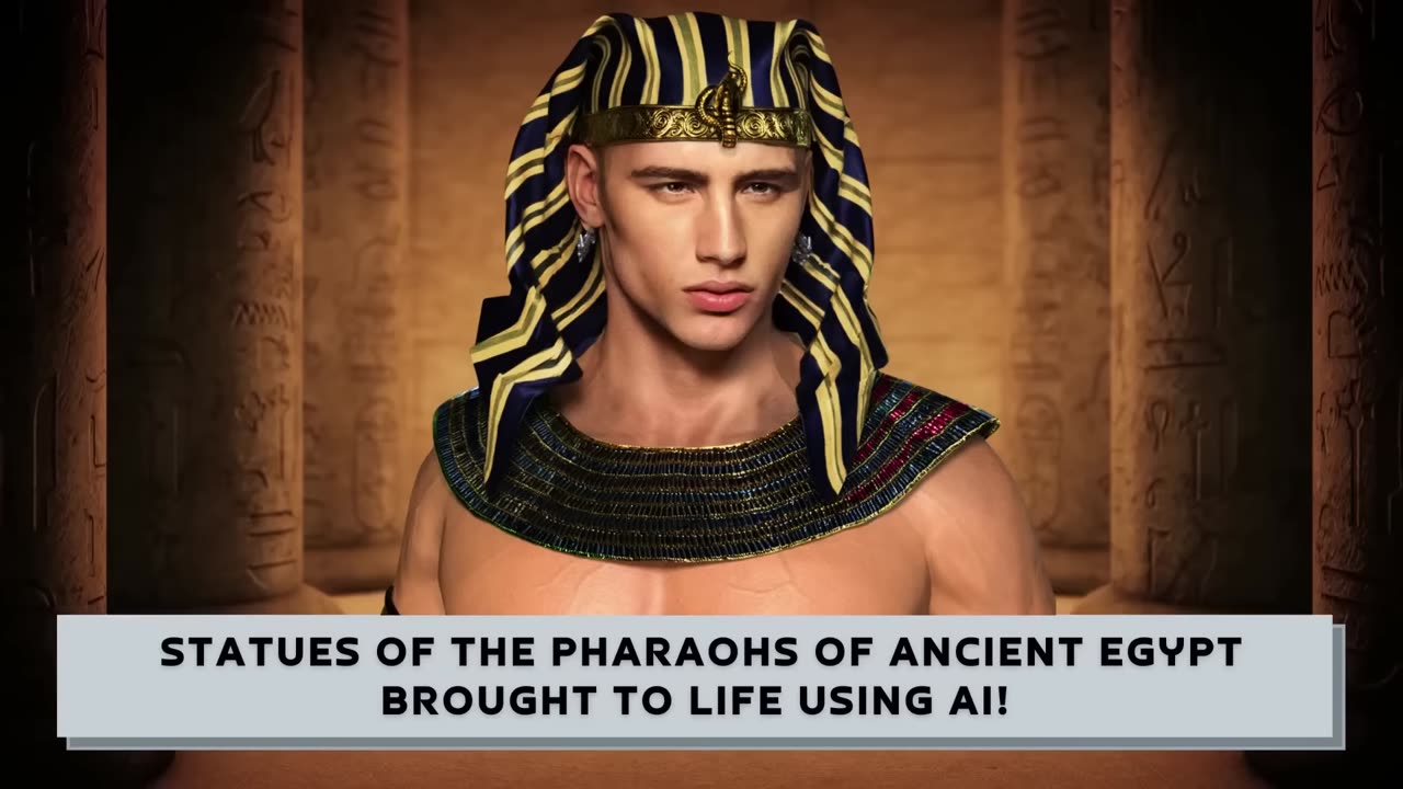 Statues of the Pharaohs Of Ancient Egypt Brought To Life Using AI! Let’s look at the miracle!