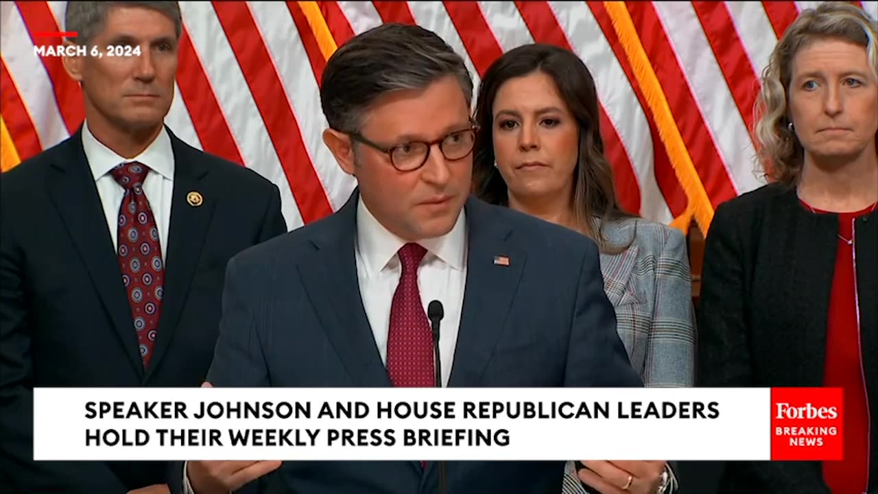 Speaker Johnson Expresses Eagerness For Trump-Biden Rematch After Super Tuesday