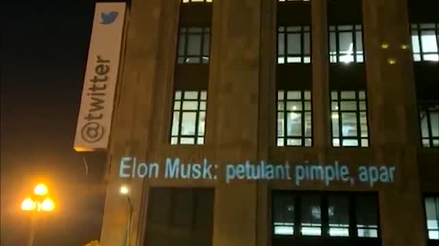 Twitter Staff Programs Spiteful Message To Elon On Their Scrolling Marquis